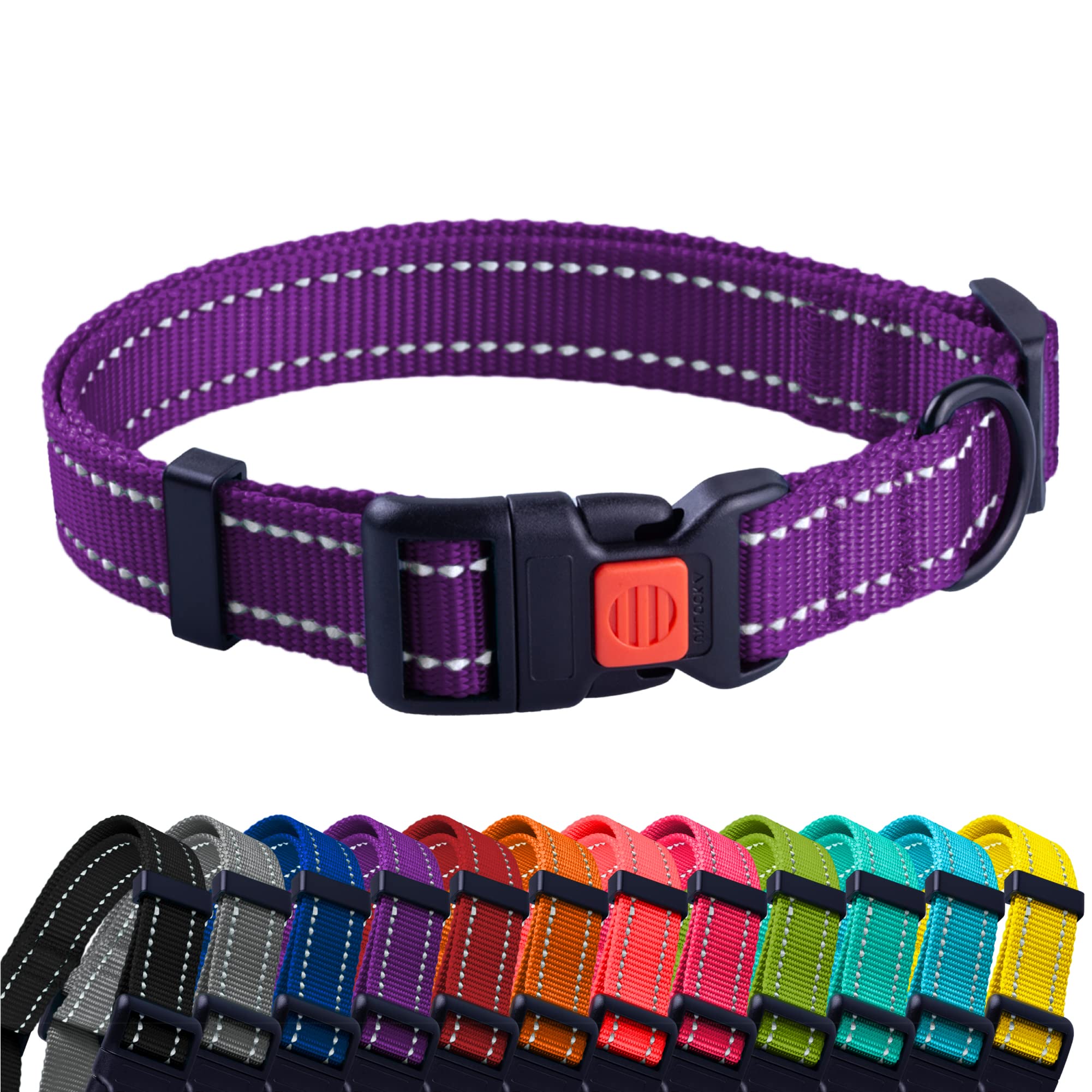 CollarDirect collar reflectivo en escena nocturna para mayor visibilidad.