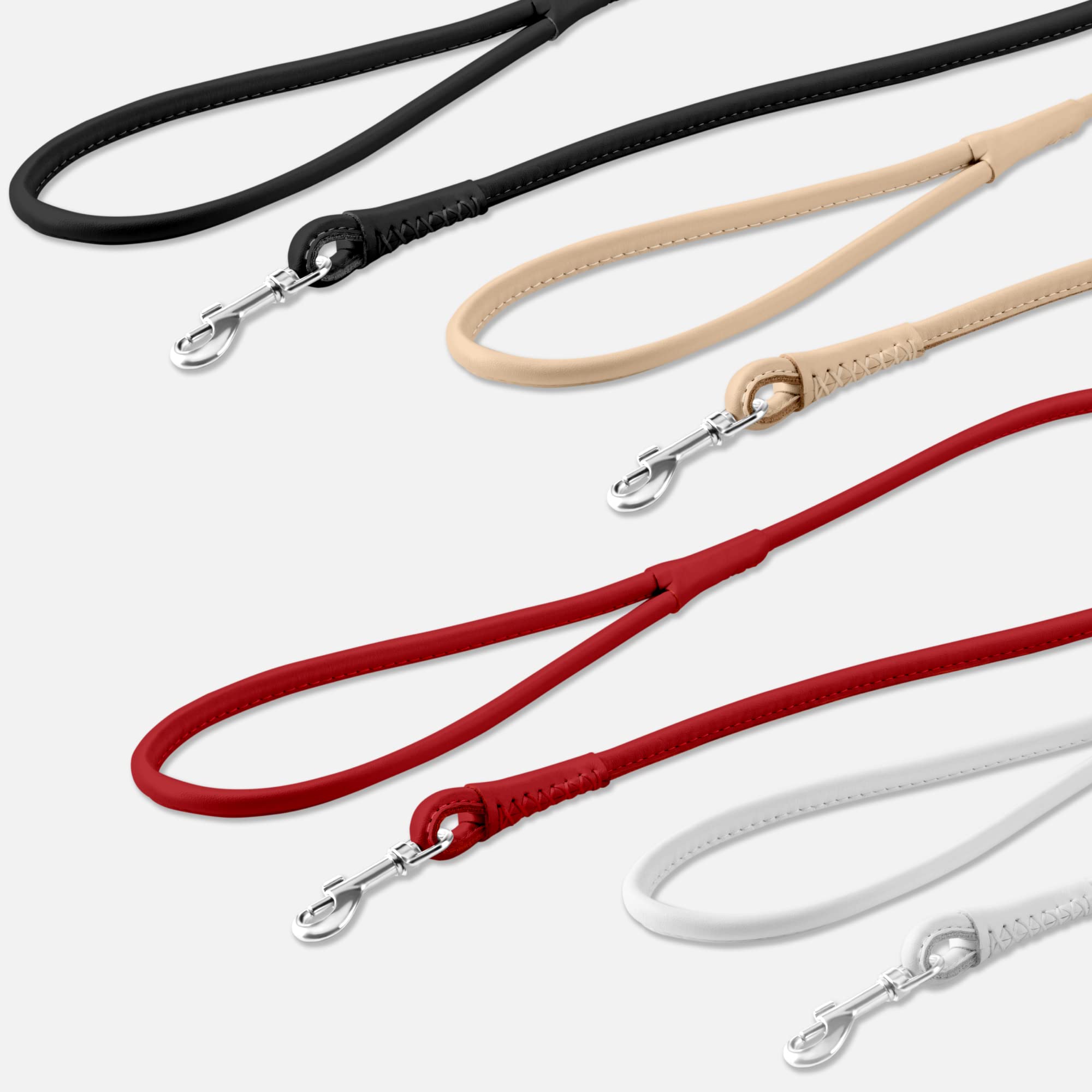 Collardirect correa cuero enrollada beige, estilo y durabilidad