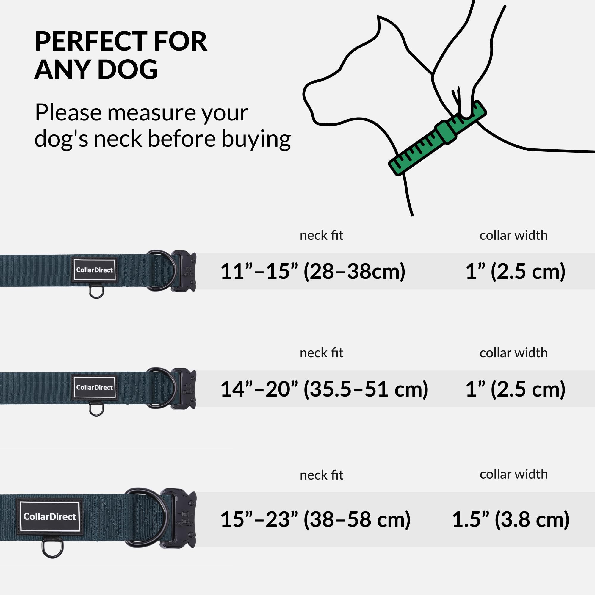 CollarDirect: nylon de doble capa para mayor durabilidad
