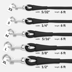 CollarDirect correa enrollada de cuero 6ft en rojo, resistencia para entrenamiento