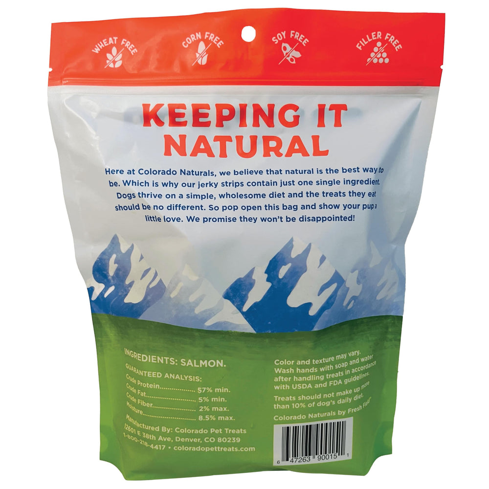 Colorado Naturals, bolsa de 454 g de salmón, snack natural sin rellenos ni conservantes.