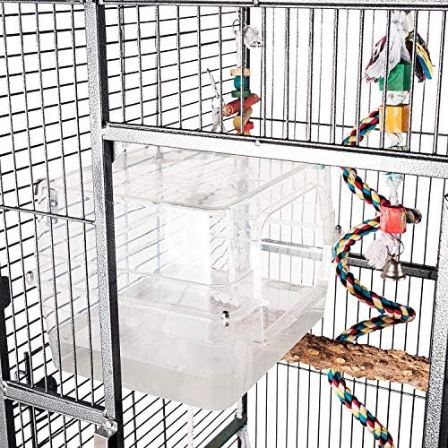 Colorday accesorios inoxidables, durabilidad y seguridad para el baño de aves.