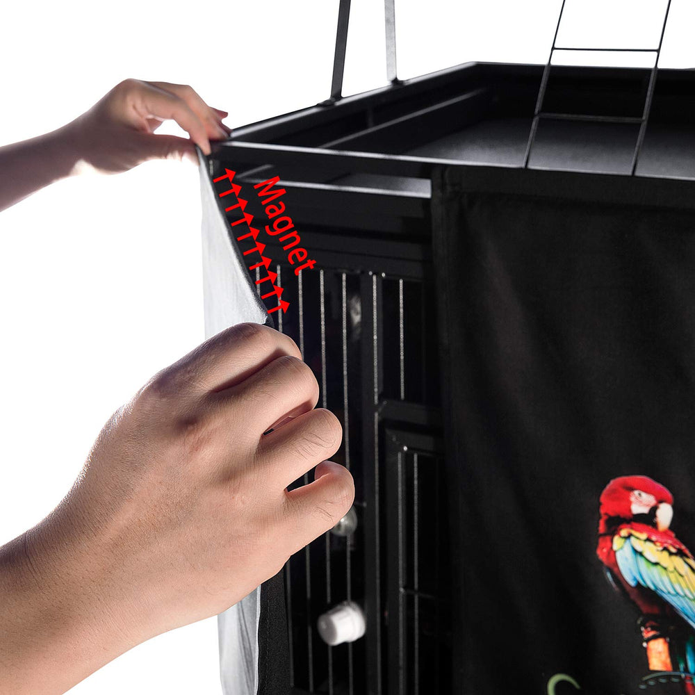 Colorday cubrejaula grande dimensiones 33x87 pulgadas para jaula de 61 pulgadas con tapa