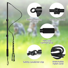 COM4SPORT Flirt Pole cuerdas seguras, no elásticas para uso responsable.