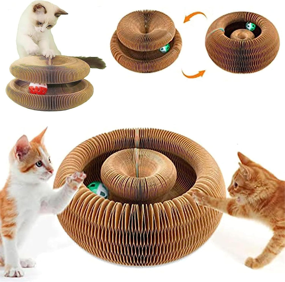 Comasua Kitty Kurl, acordeon-doblable, almacenamiento práctico para tus sesiones de juego.