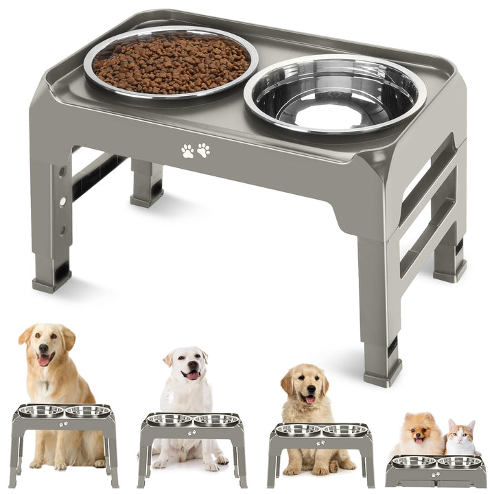 COMESOON cuencos elevados ajuste de altura para perros de todas las tallas.