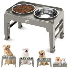 COMESOON cuencos elevados ajuste de altura para perros de todas las tallas.