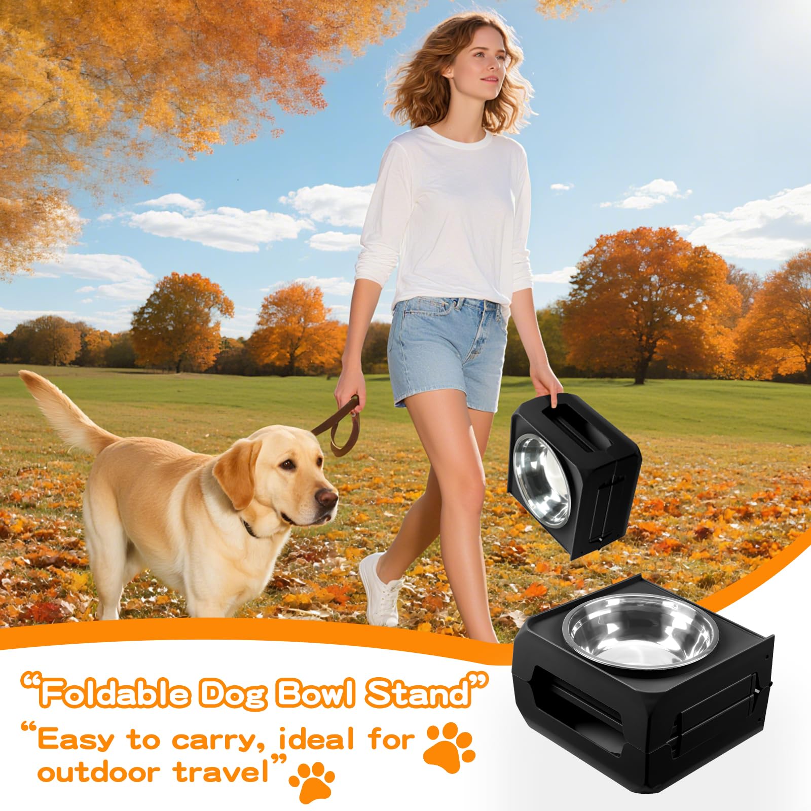 COMESOON diseño elevado para perros grandes y comodidad al comer.