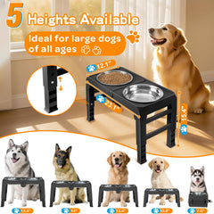 COMESOON soporte elevado con tazones estables para perros grandes.