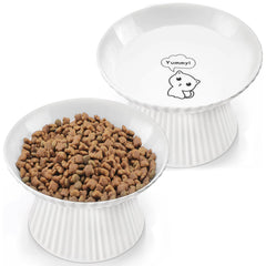 Comesoon tazones ceramica elevados 2p, ideal para comer con comodidad.