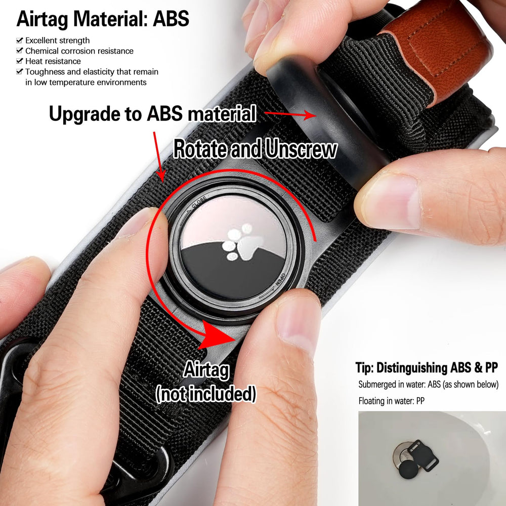 Collar AirTag Comfluxe 2 pulgadas para perros de talla grande.