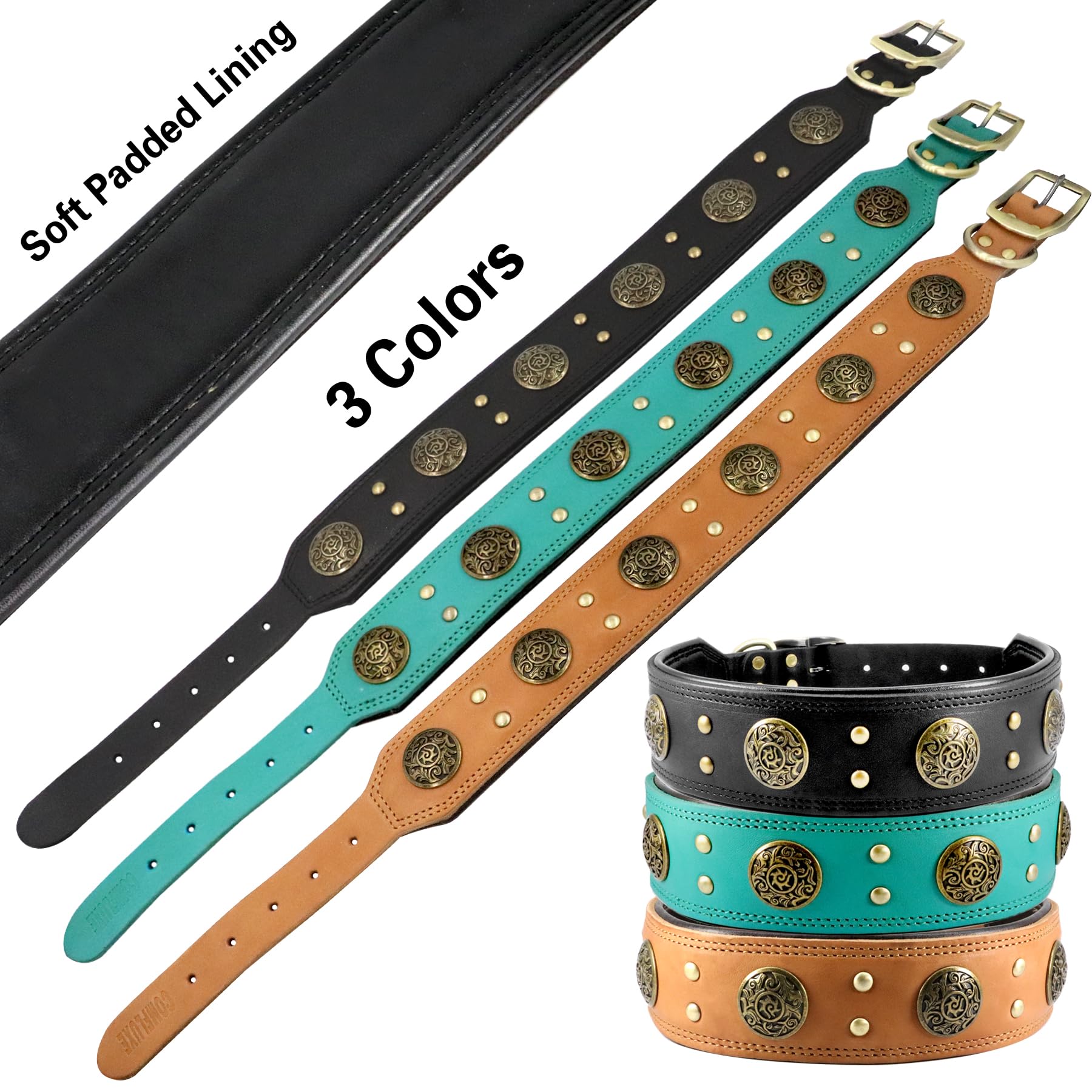 Collar ajustable 17-21 pulgadas para razas medianas.