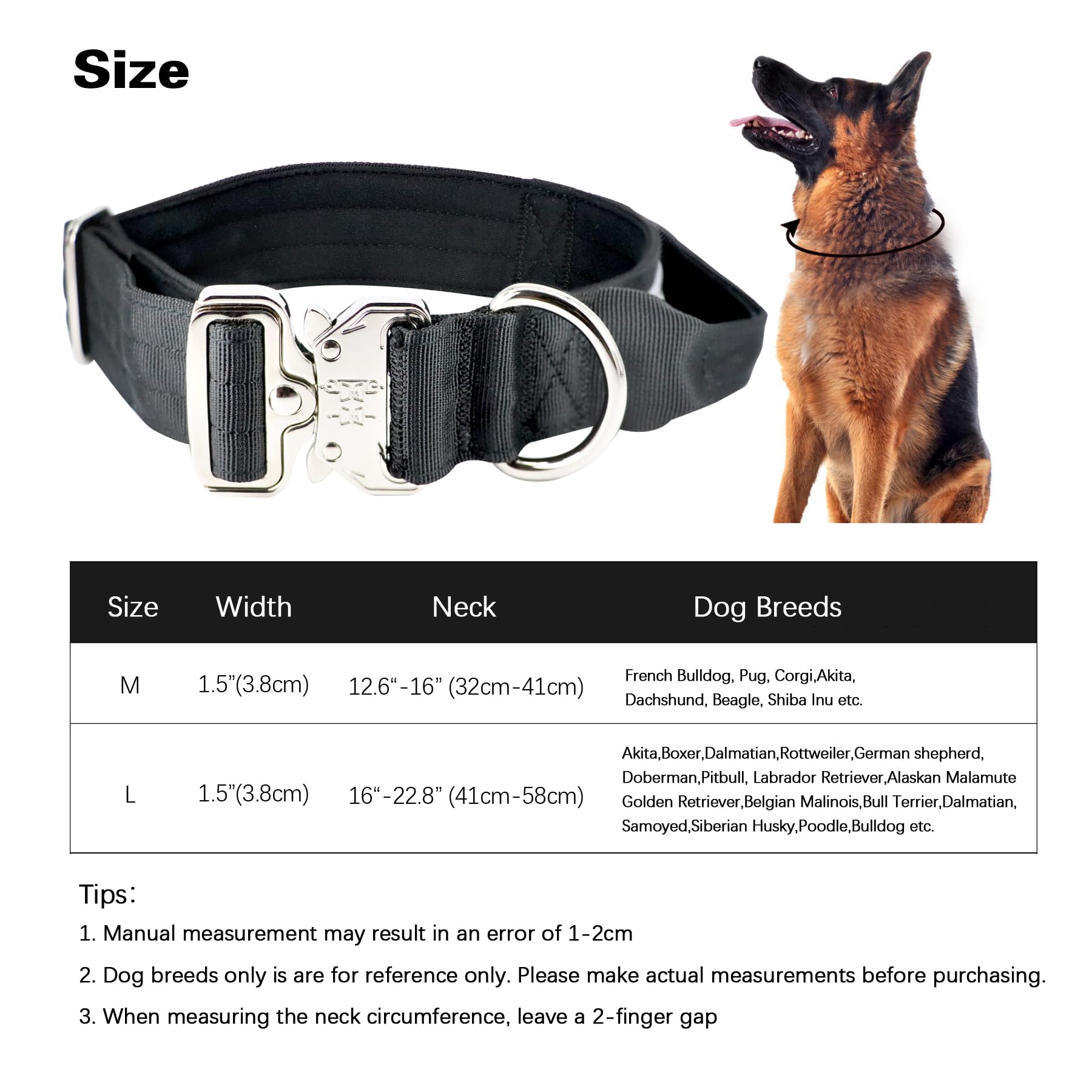 collar durable material militar Comfluxe para aventuras al exterior