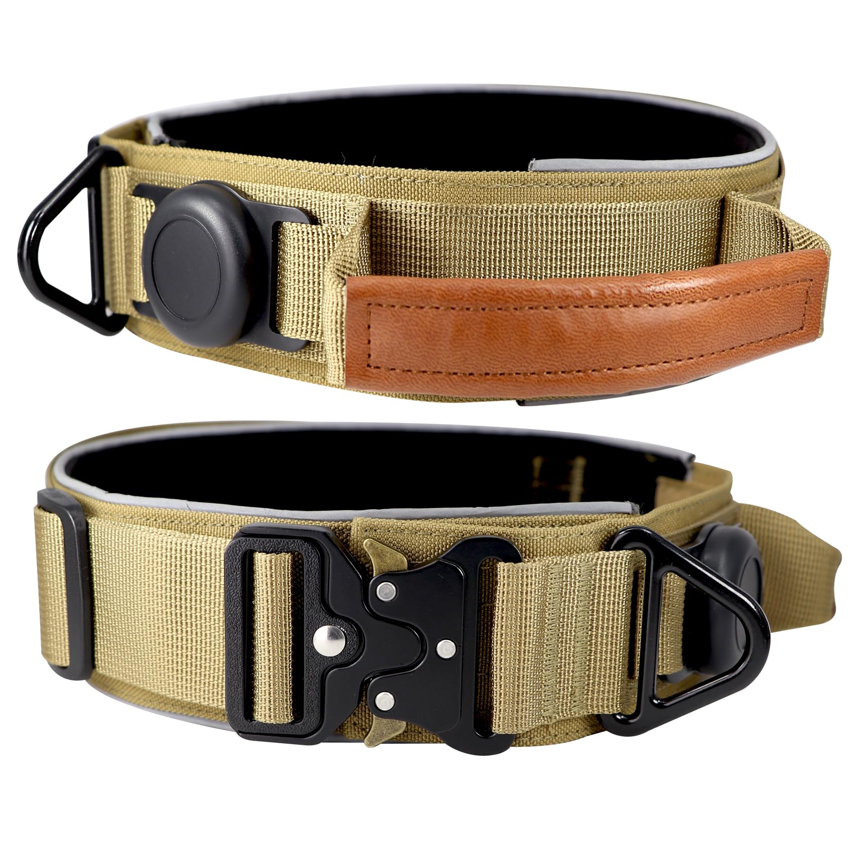Collar Comfluxe con hebilla metálica resistente para perros activos