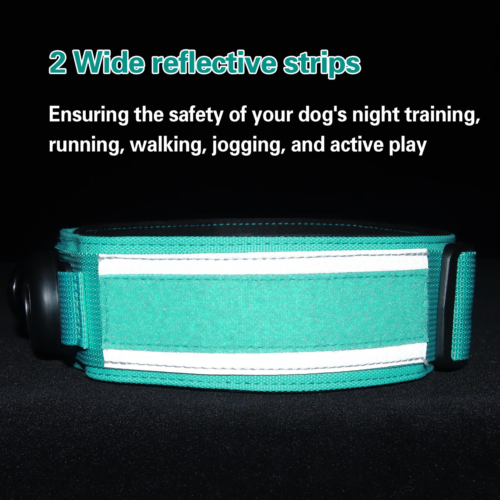 Parches incluidos para señalización y personalización en el collar Comfluxe.