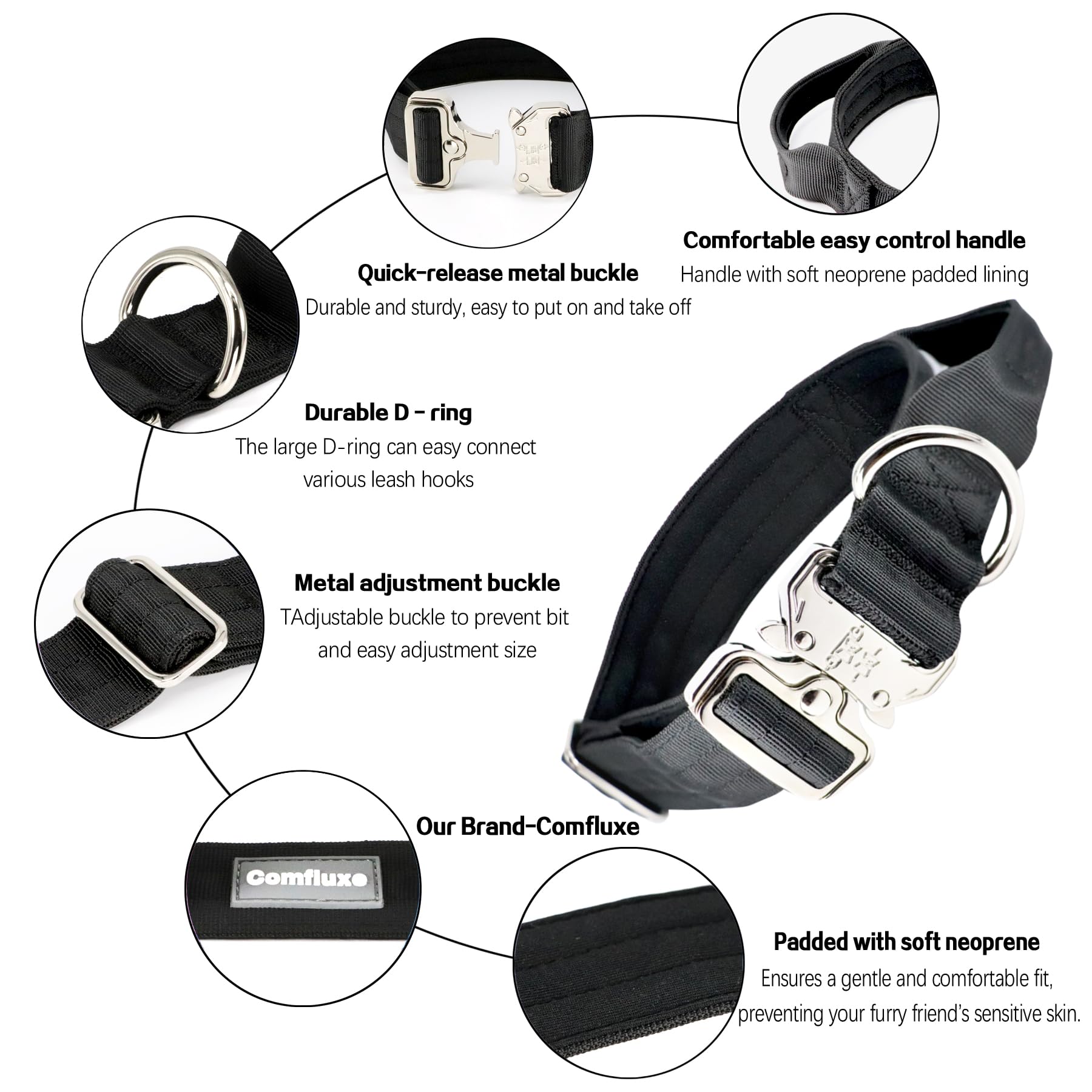 diseño resistente para uso exterior del collar Comfluxe