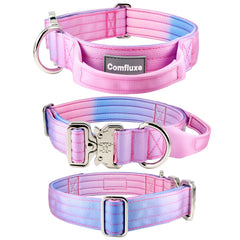 Collar táctico Comfluxe gradiente rosado para mayor visibilidad al aire libre