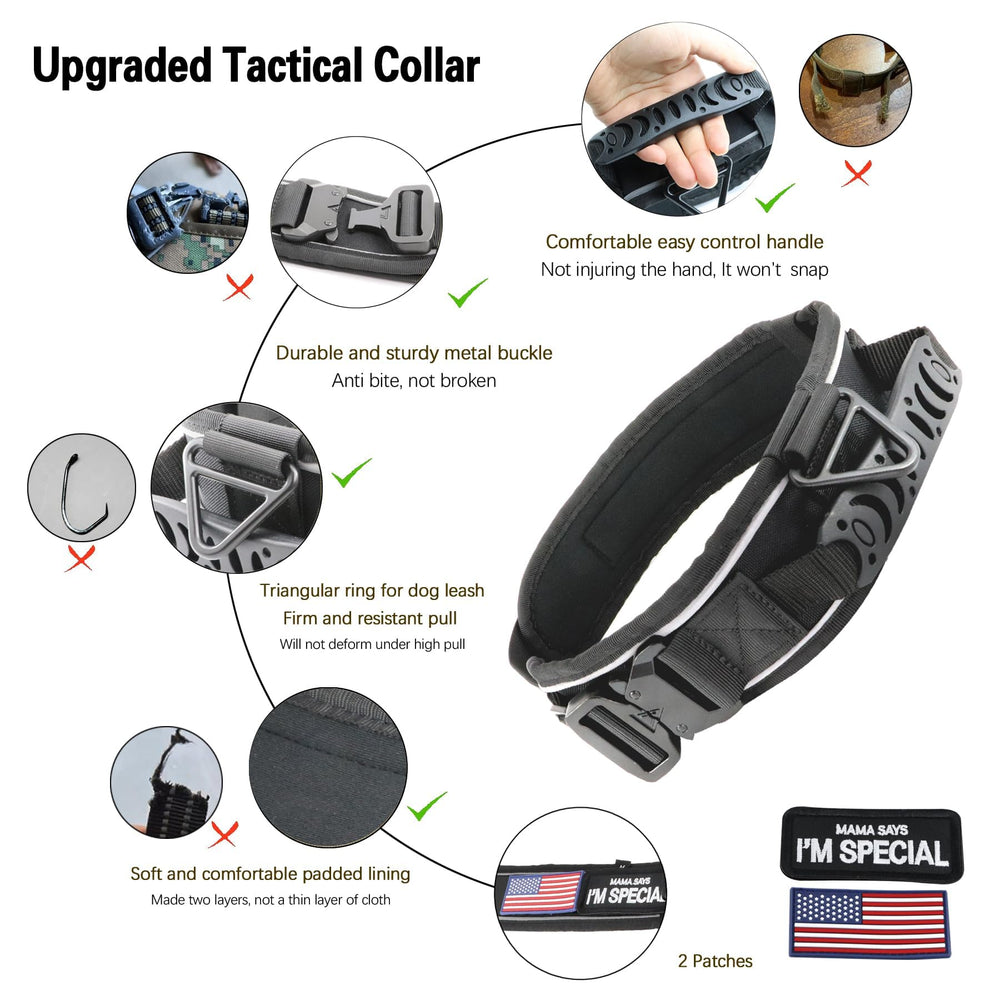 Collar con accesorios MOLLE para entrenamientos y accesorios.