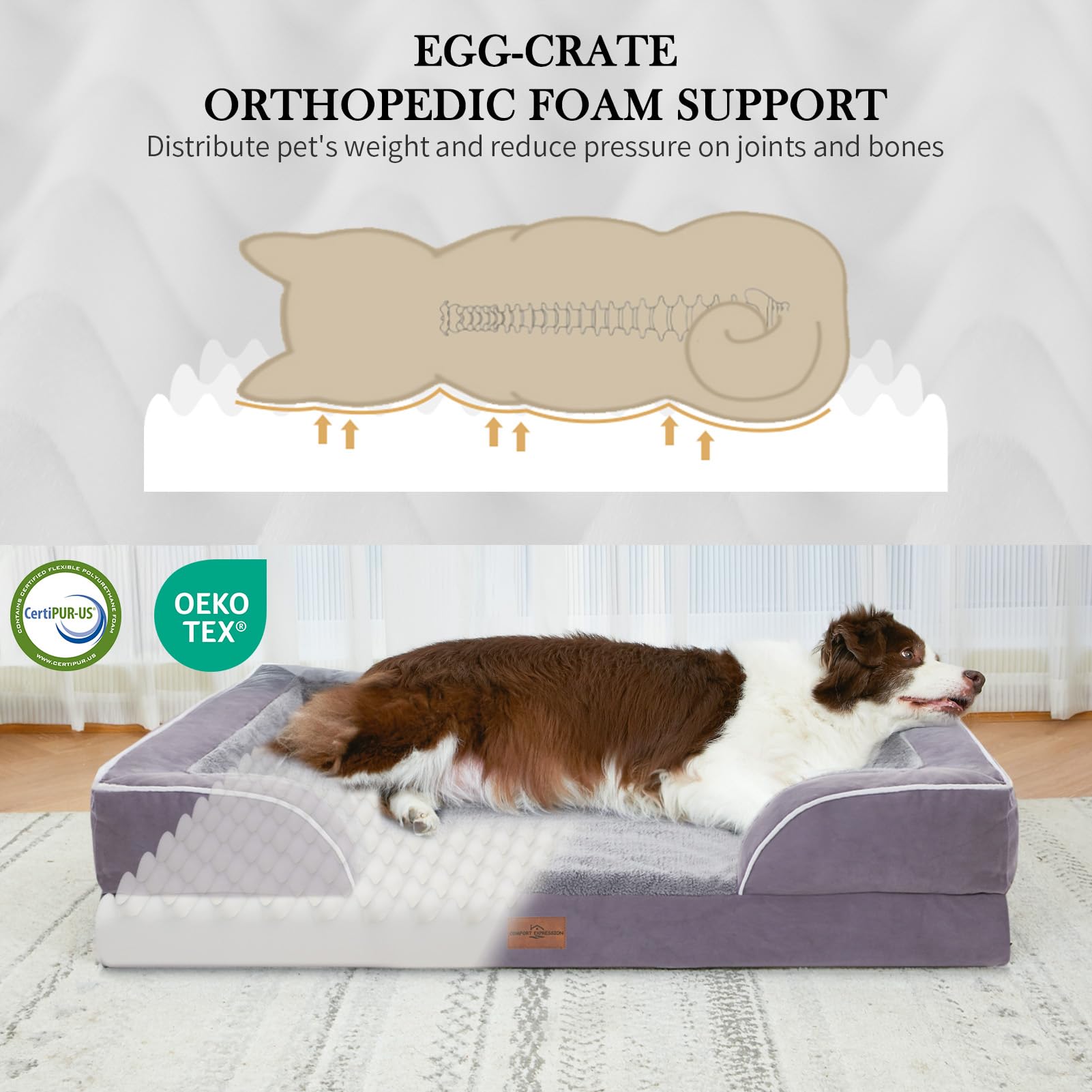 Comfort Expression base antideslizante para cama de perro XL, estabilidad en el suelo
