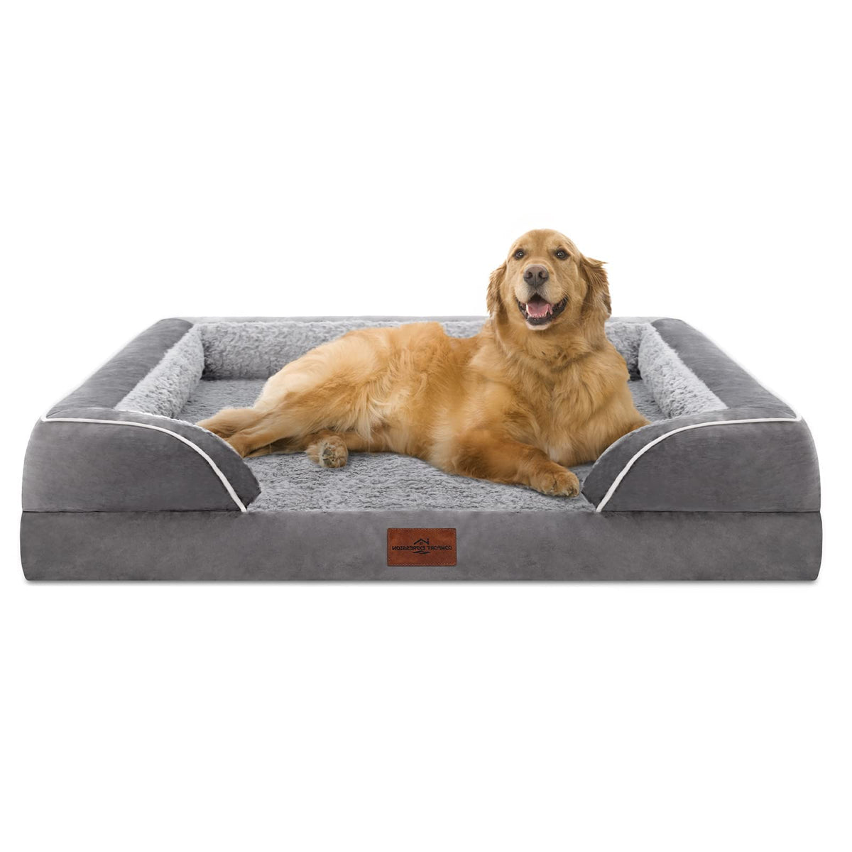 Cama ortopédica Comfort Expression para perros extra grandes, ideal para descanso estable.