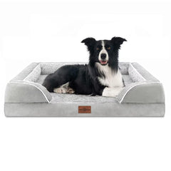 Cama ortopédica Comfort Expression para perros grandes, vista frontal, soporte estable.