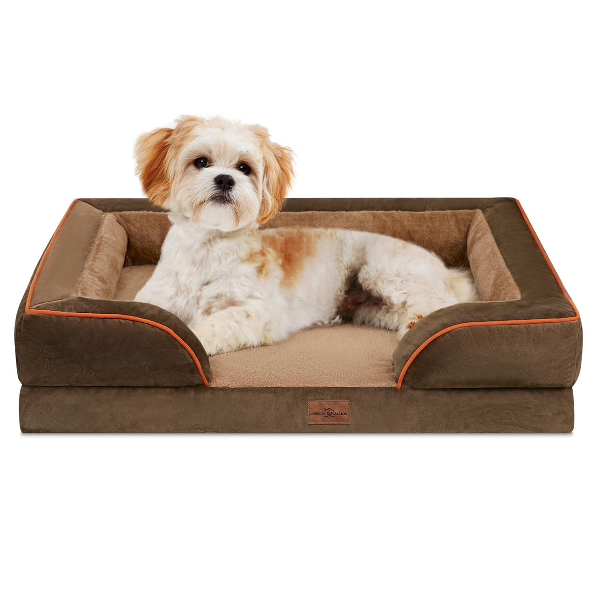 Cama ortopédica Comfort Expression para perro mediano con espuma huevo que apoya articulaciones