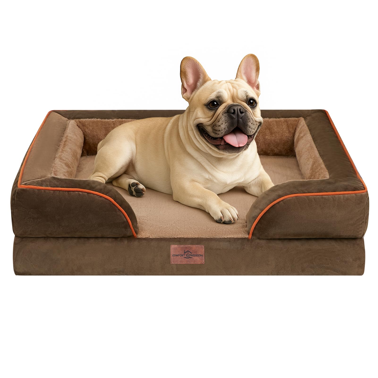 Comfort Expression cama ortopédica con espuma panal para articulaciones del perro mediano.