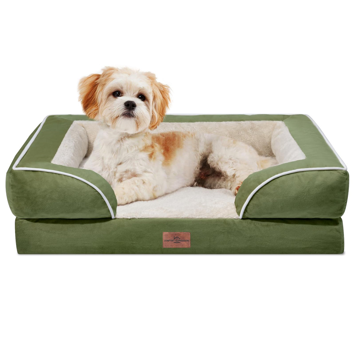 Comfort Expression cama ortopédica para perros medianos, vista general con soporte cómodo.