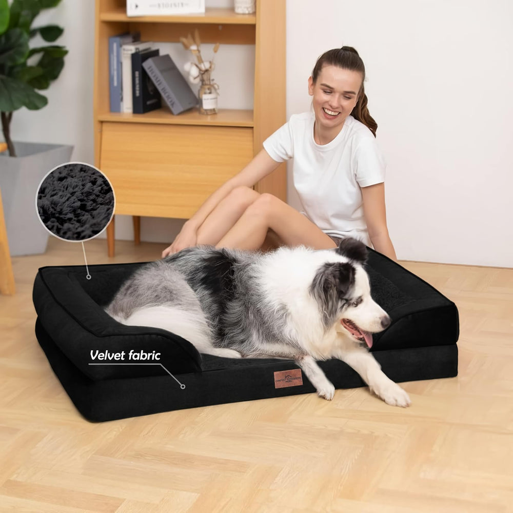 Cama ortopédica Comfort Expression para perros XXL, base antideslizante para mayor estabilidad.