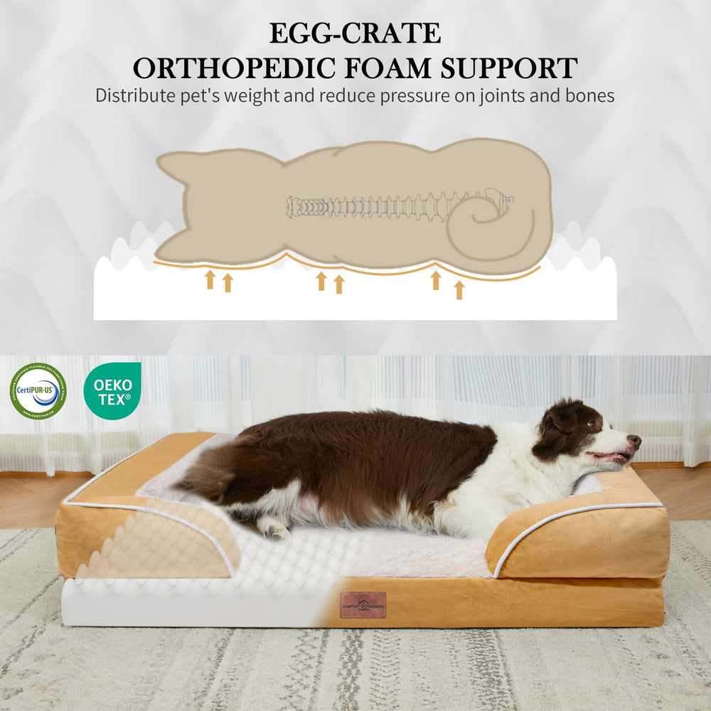 Cama Comfort Expression con bolsters removibles brinda seguridad al descansar