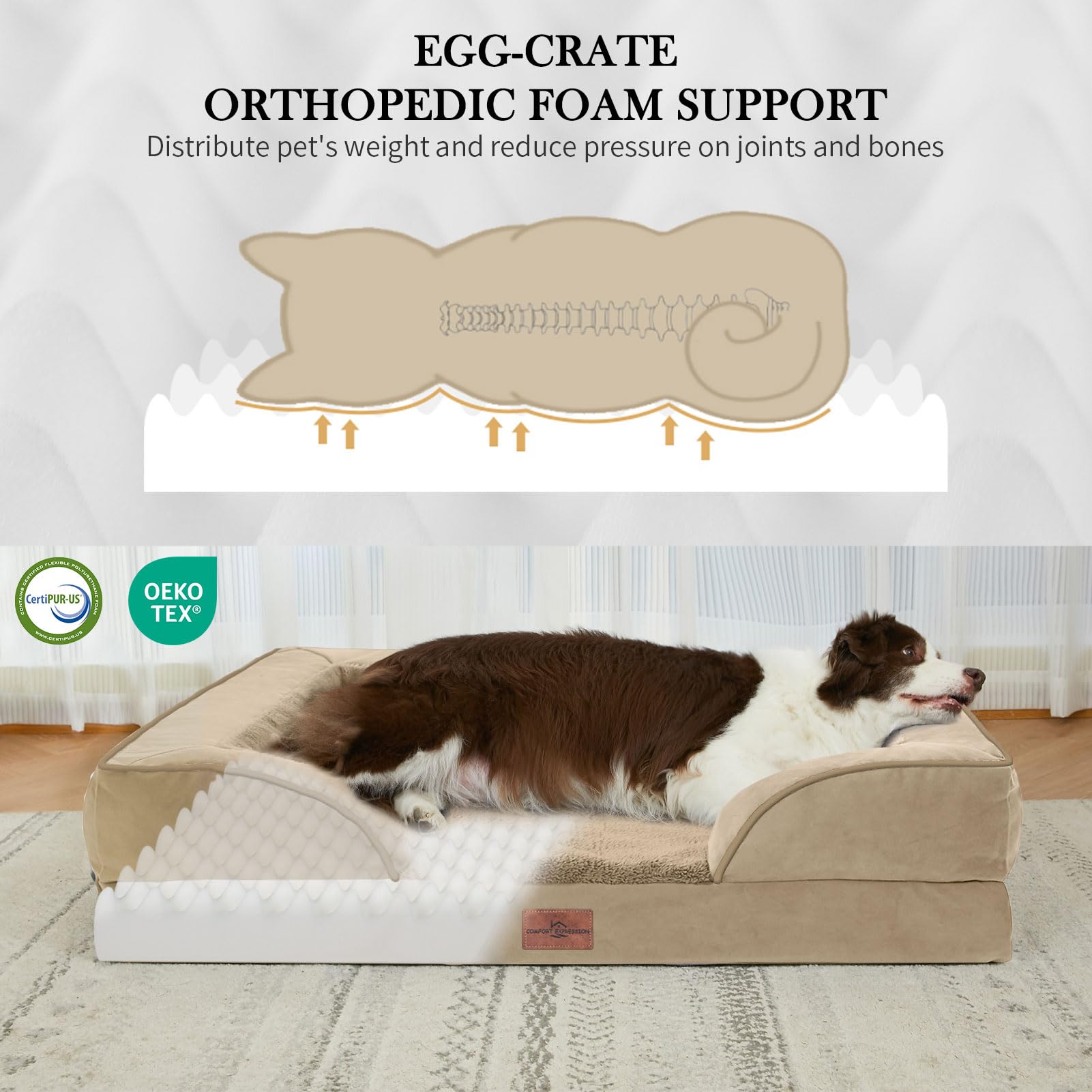 Cama Comfort Expression espuma en panal 28D para distribución suave del peso