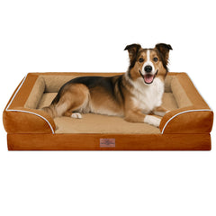 Cama Comfort Expression 38x25, exterior visible, soporte estable para perros grandes