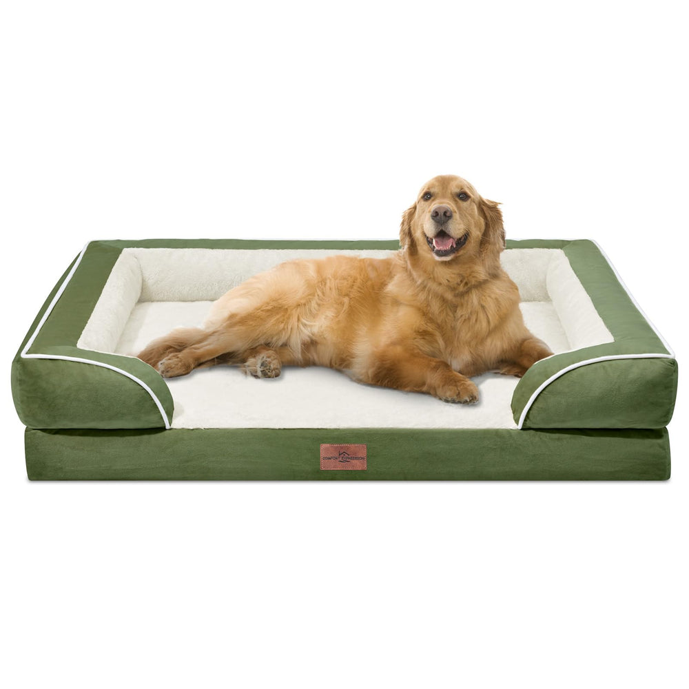 Cama ortopédica Comfort Expression extragrande, vista frontal para perros grandes