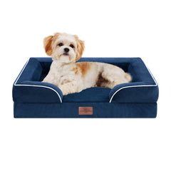Cama ortopédica Comfort Expression para perros medianos con espuma de panal y soporte.