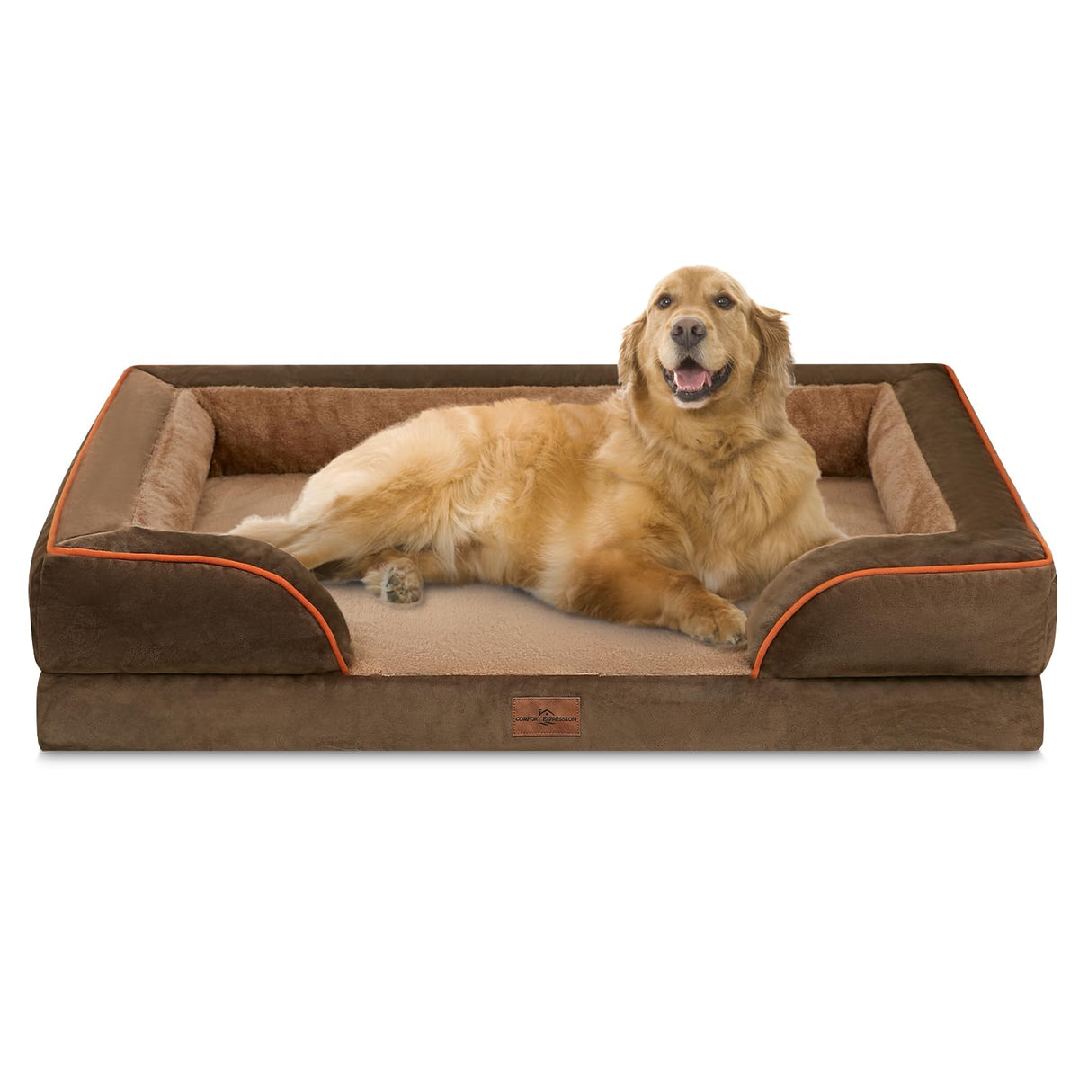 Cama Comfort Expression XL con funda lavable y borde acolchado para comodidad