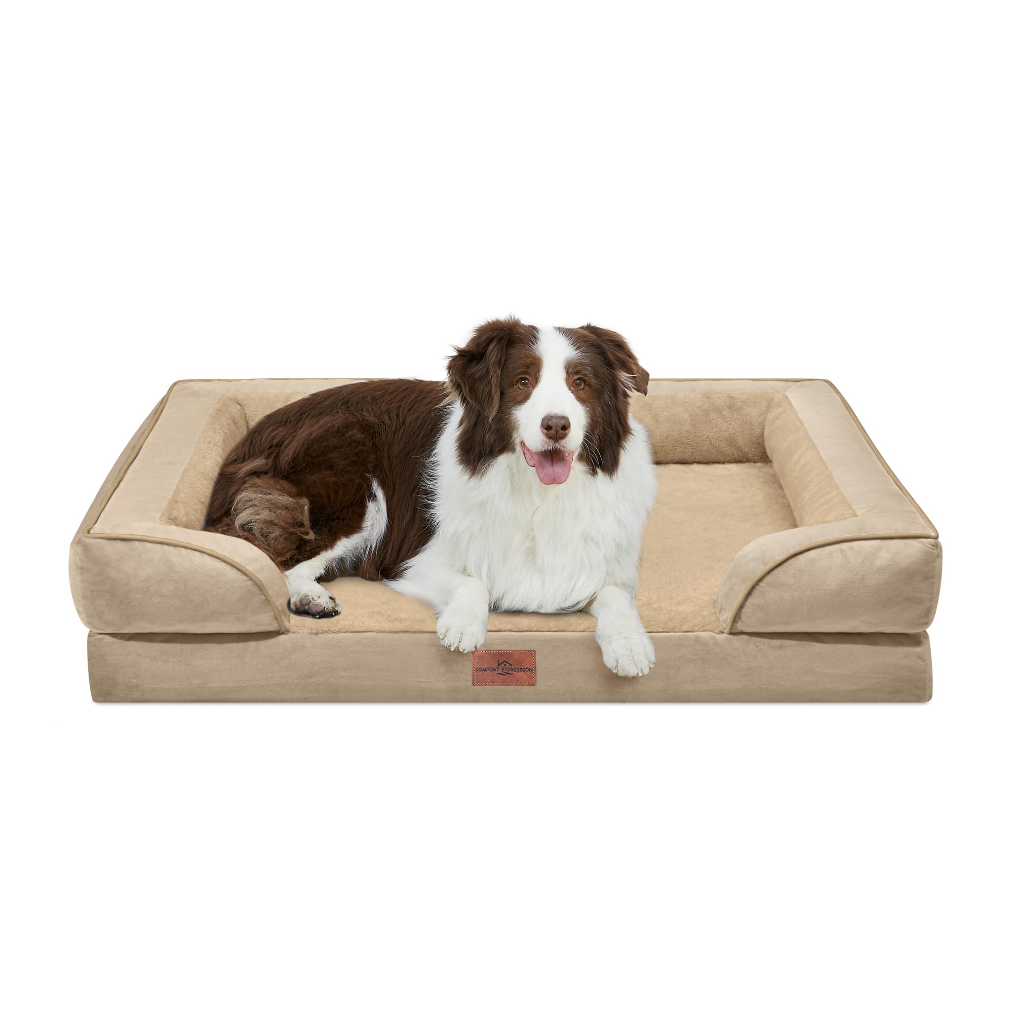 Colchón Comfort Expression para perros grandes con espuma huevo ortopédica.