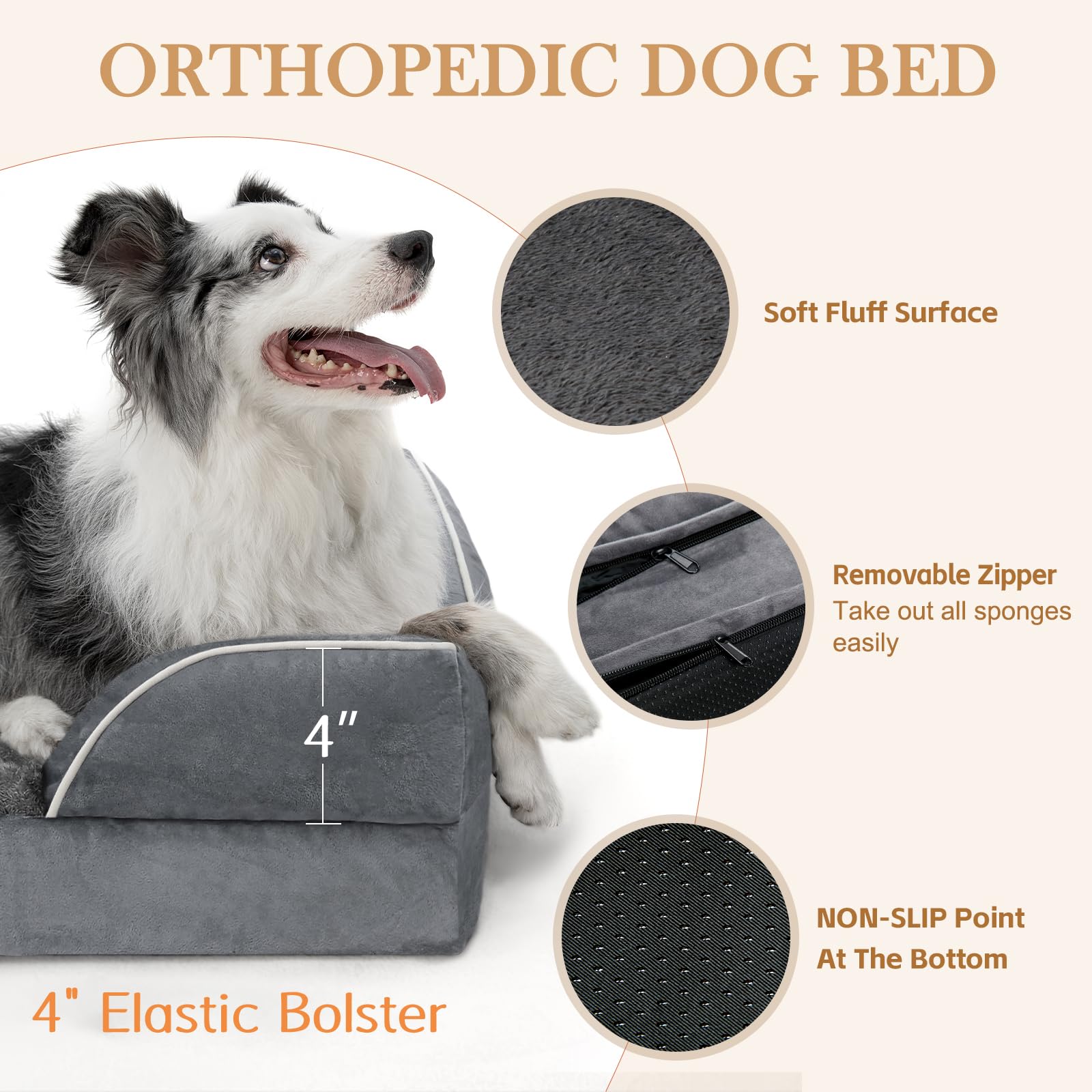 Base antideslizante de Oxford para mantener la cama fija.