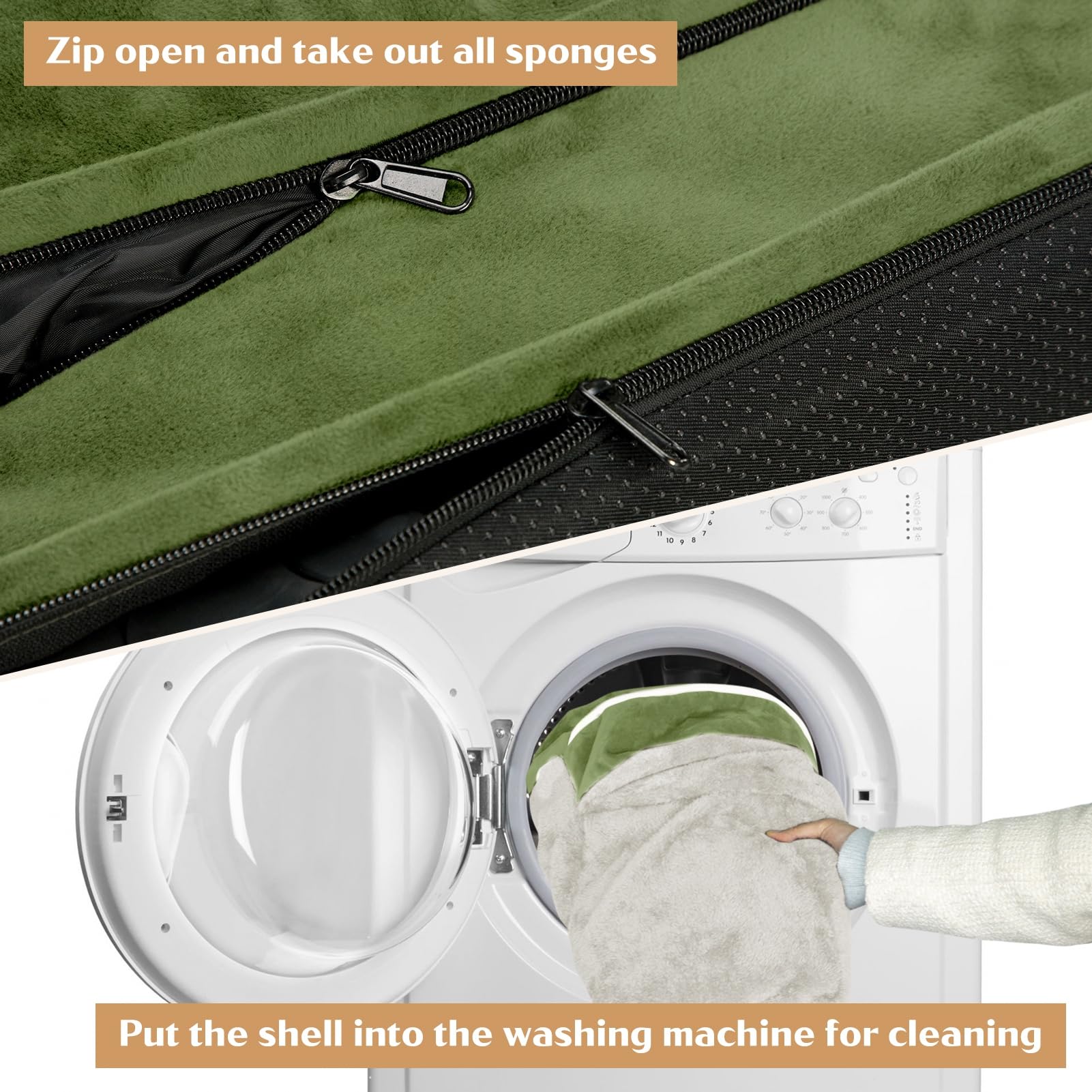 Refuerzos acolchados desmontables para adaptar la comodidad.
