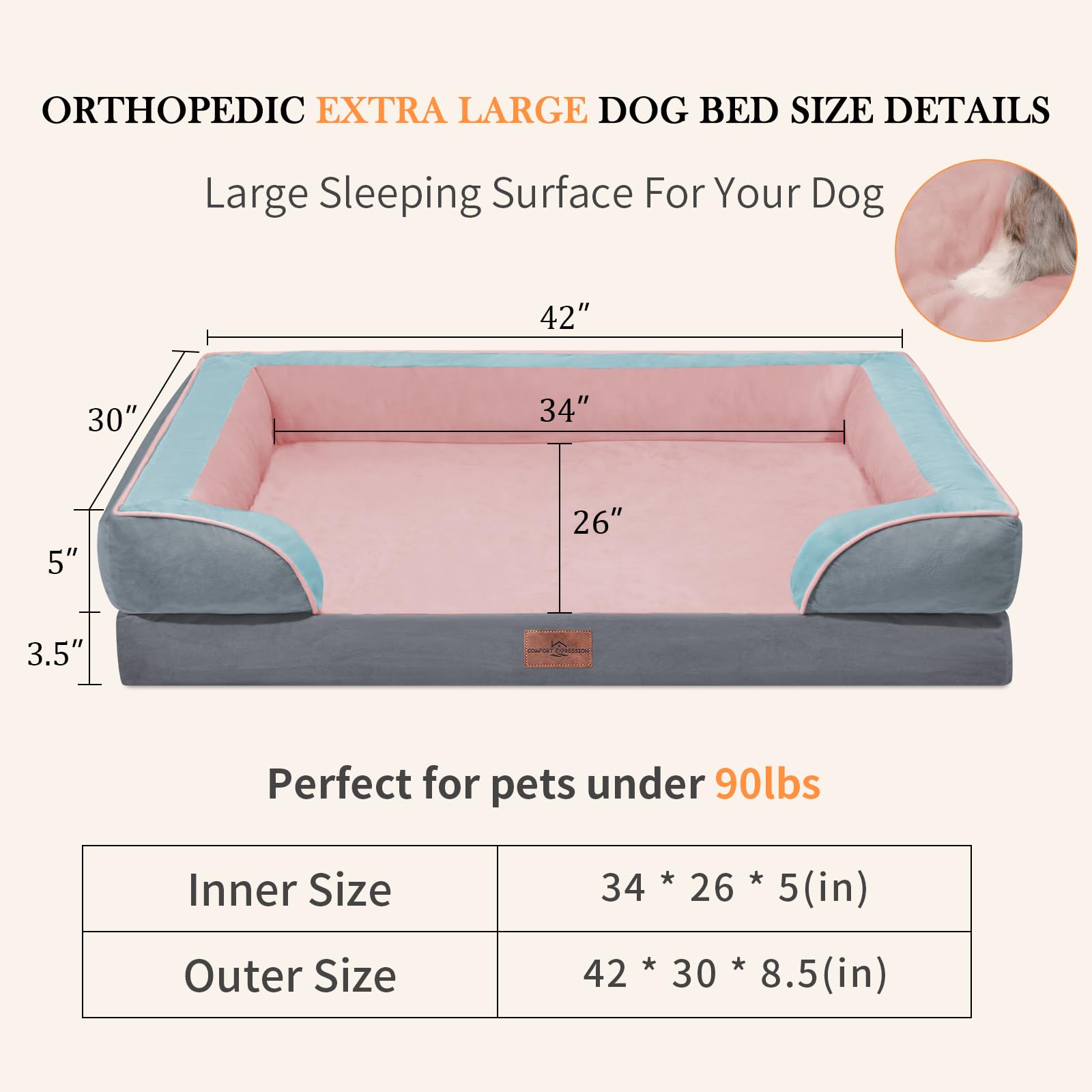 Superficie PV plush de Comfort Expression para siesta suave y cálida.