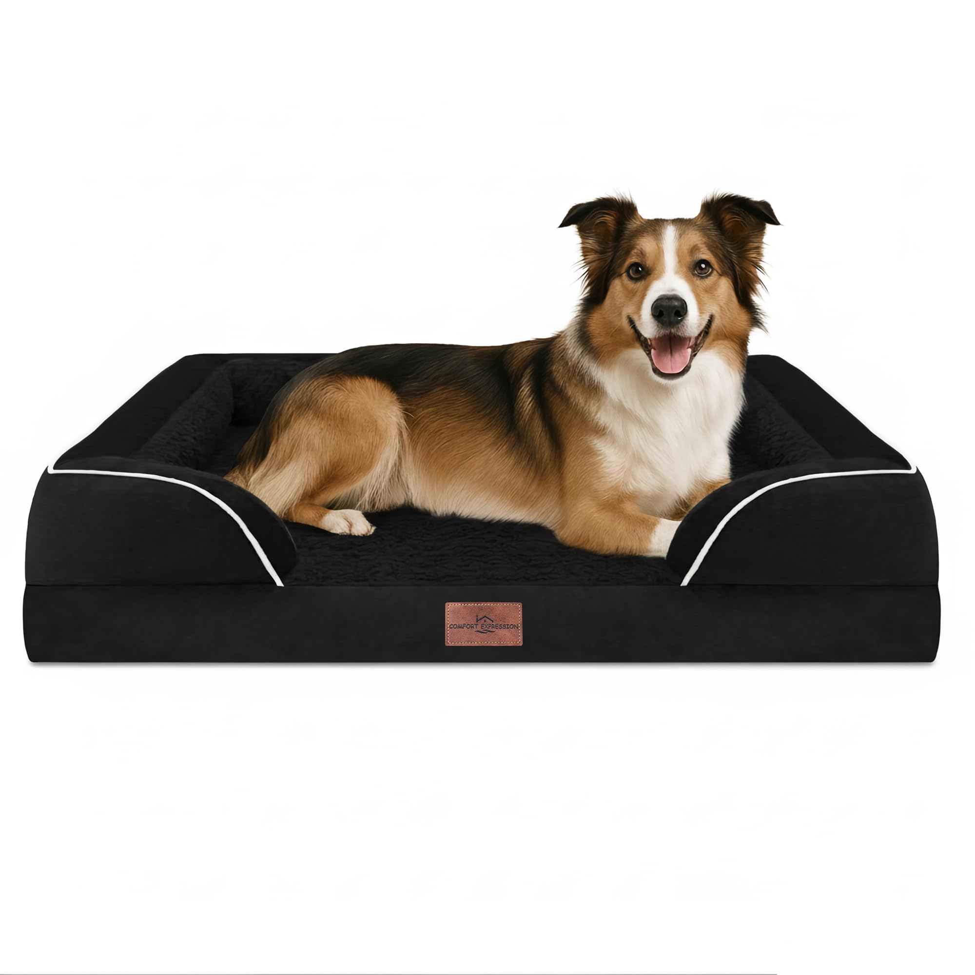Zona de descanso amplia de Comfort Expression para perros grandes y activos.