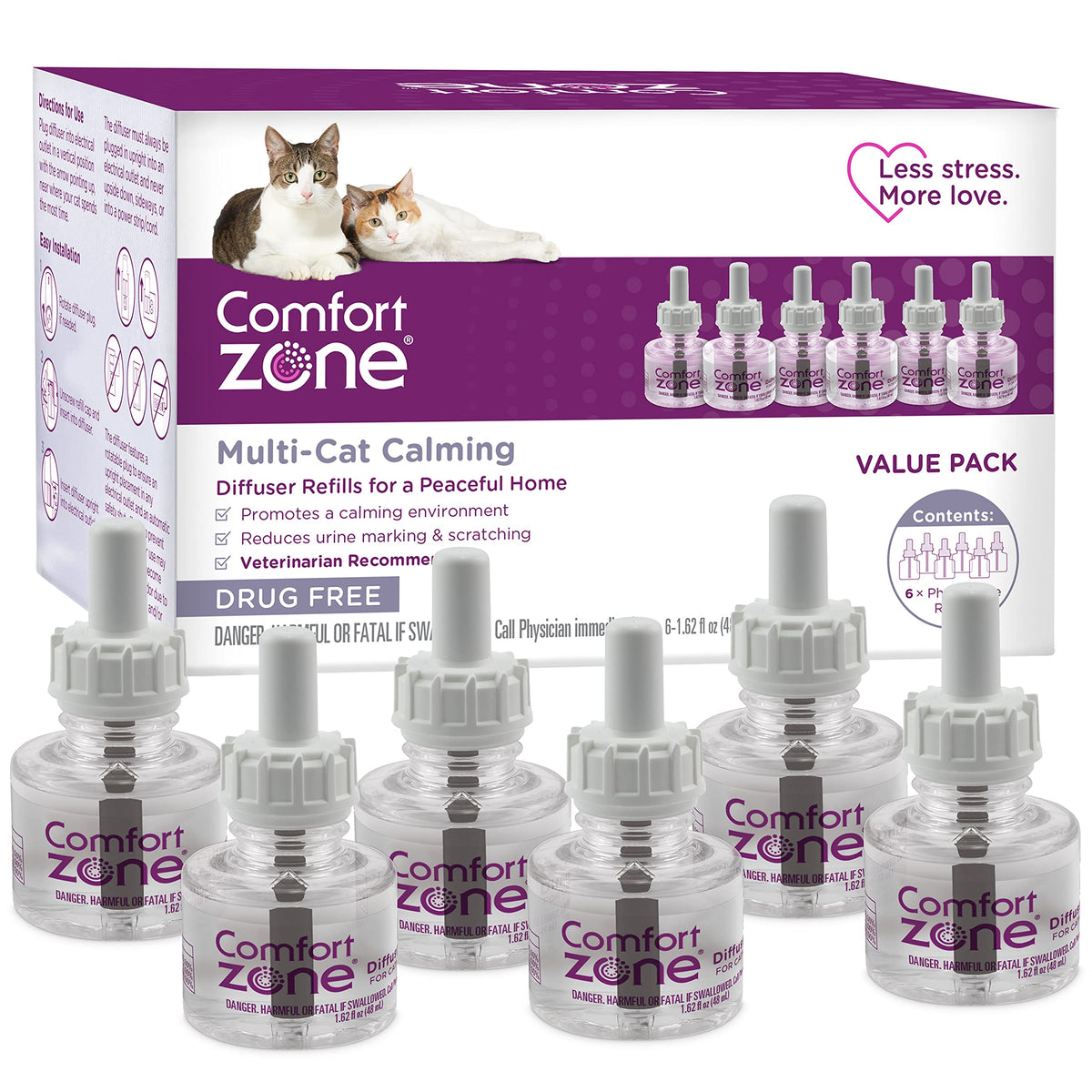 Difusor Comfort Zone Multi-Gato en acción, ayuda a crear un ambiente más tranquilo en casa.
