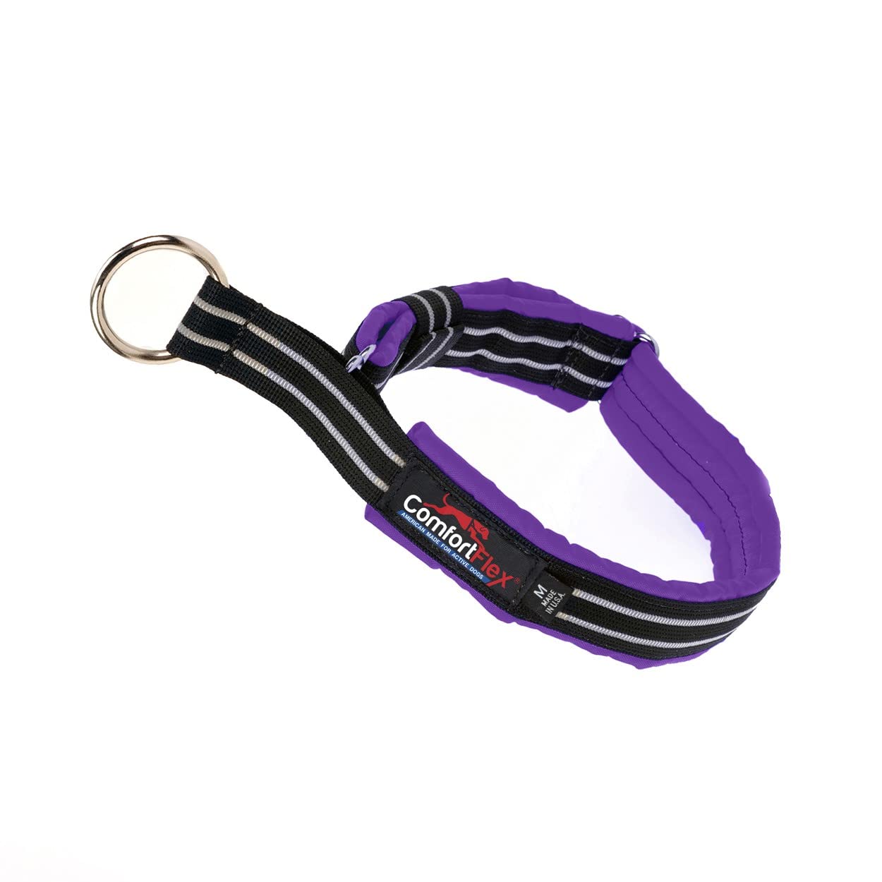 Collar martingala acolchado ComfortFlex morado, ideal para paseos largos y cómodos