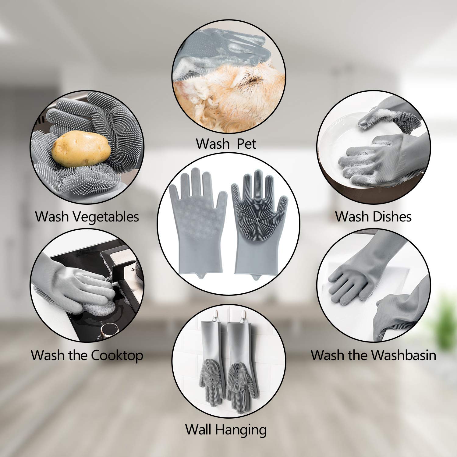 COMMEMA guantes de fácil limpieza: enjuaga y seca al aire