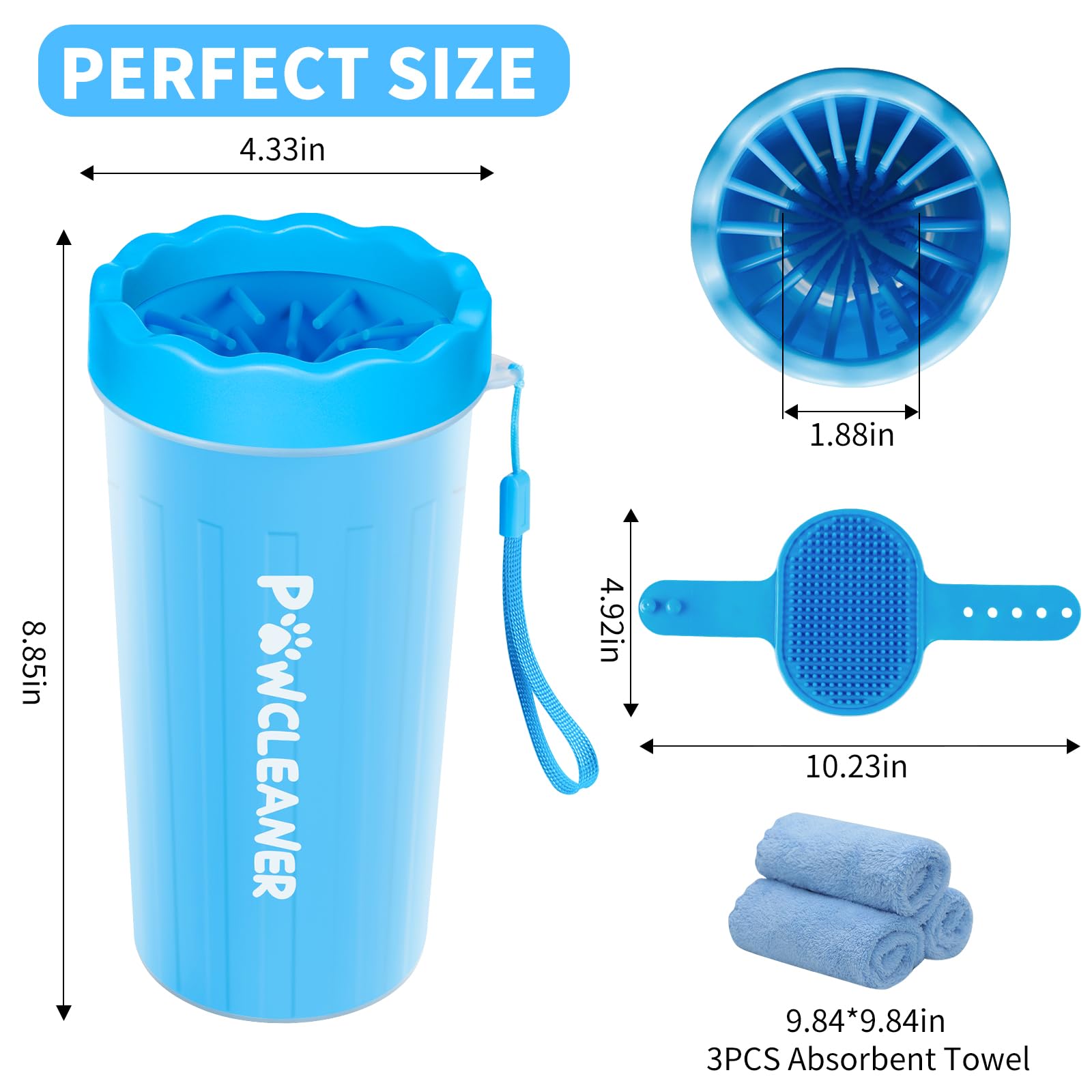 Comotech diseño ergonómico, uso cómodo durante la limpieza de patas.