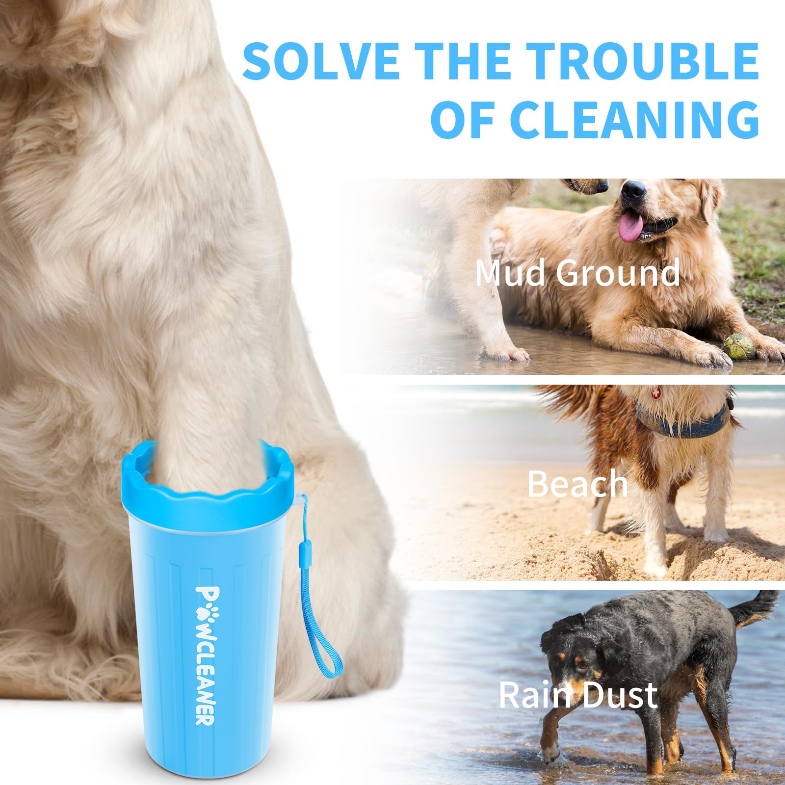 Comotech dos cepillos dientes, limpieza dental diaria para perros y gatos.