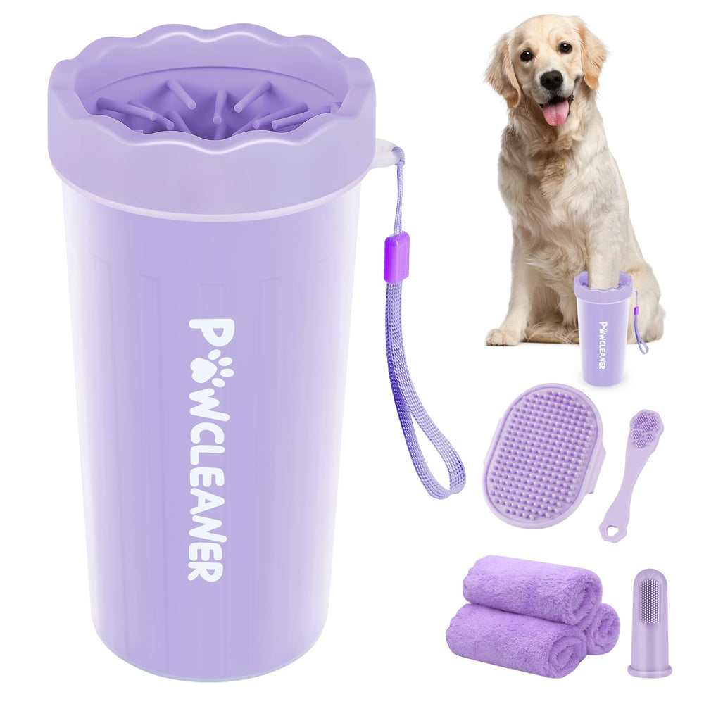 Comotech limpiador de patas portátil para mascotas, diseño ergonómico.