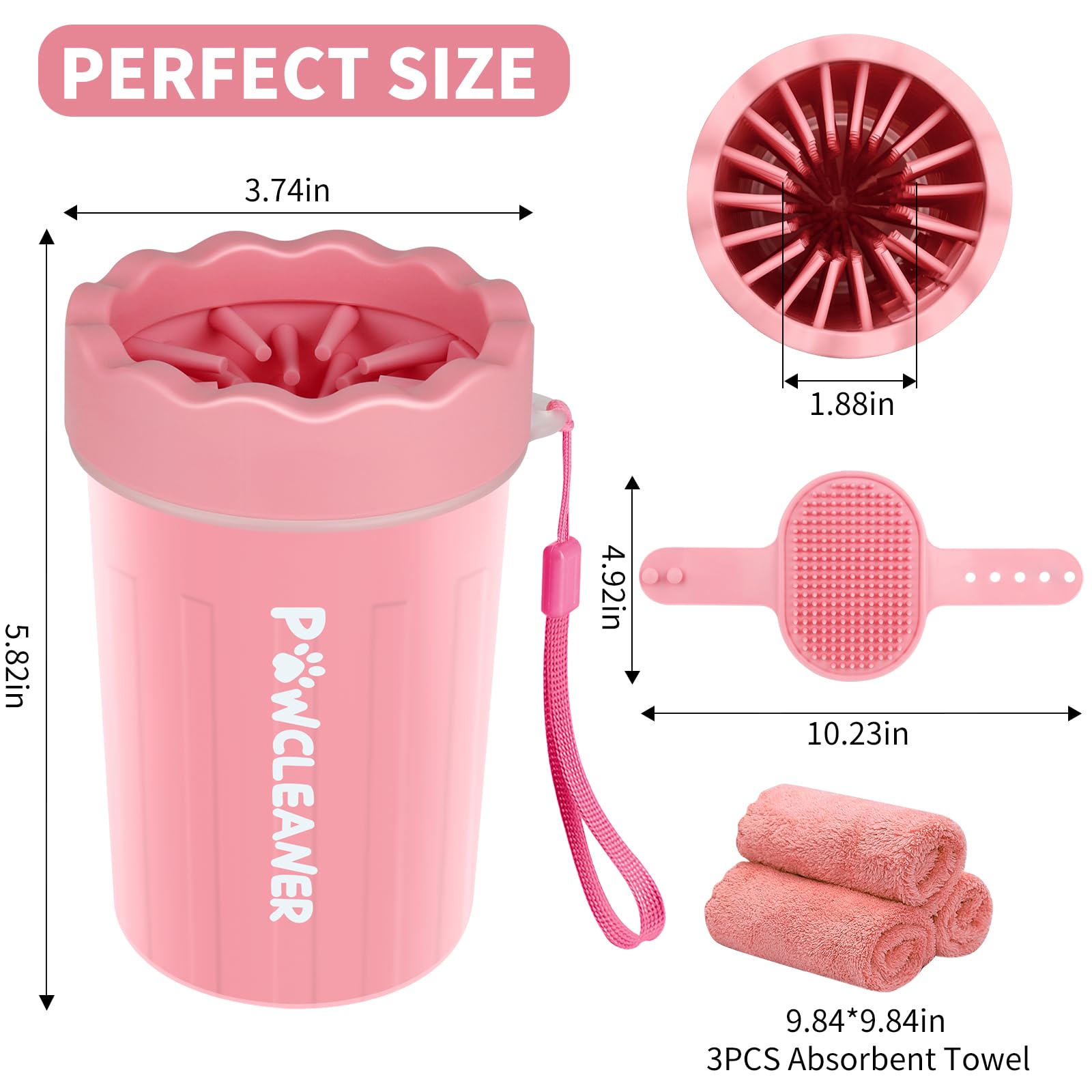 Comotech limpiapatas para perros: conjunto adaptable a tamaños mediano y grande.