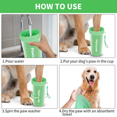 Toallas absorbentes de Comotech para secado rápido de patas.