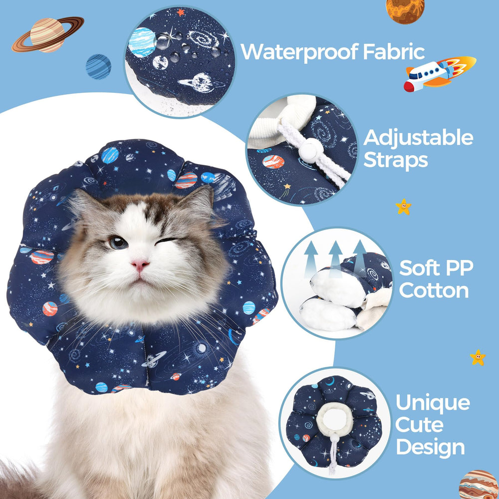 Collar ComSaf para gatos con visión libre, no bloquea la vista.