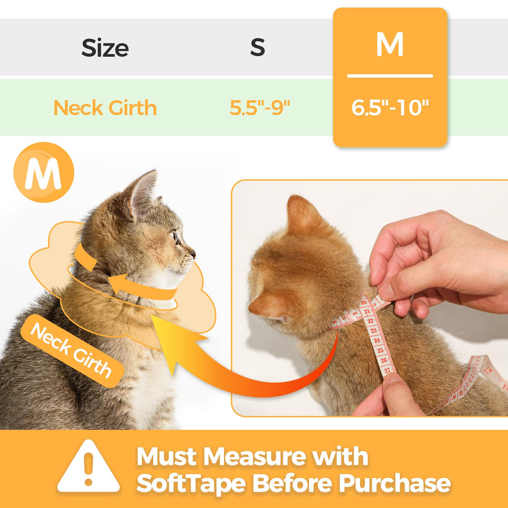 ConSaf cono para gatos con ajuste regulable, ajuste cómodo y seguro.